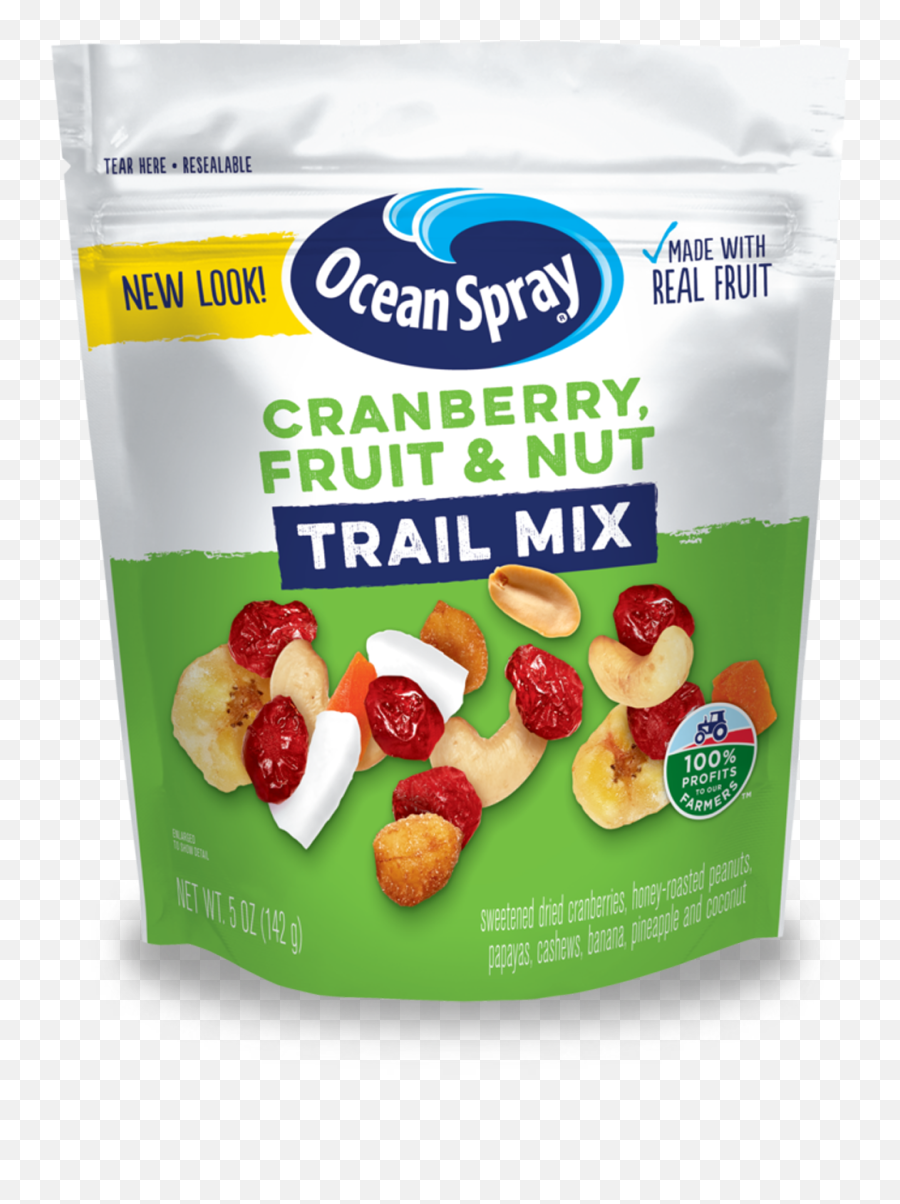 Cranberry Fruit U0026 Nut Trail Mix Ocean Spray Png Fruits Transparent