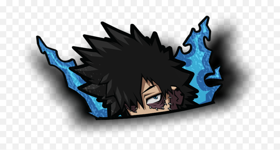 Dabi Peeker Sticker - Fictional Character Png,Dabi Png