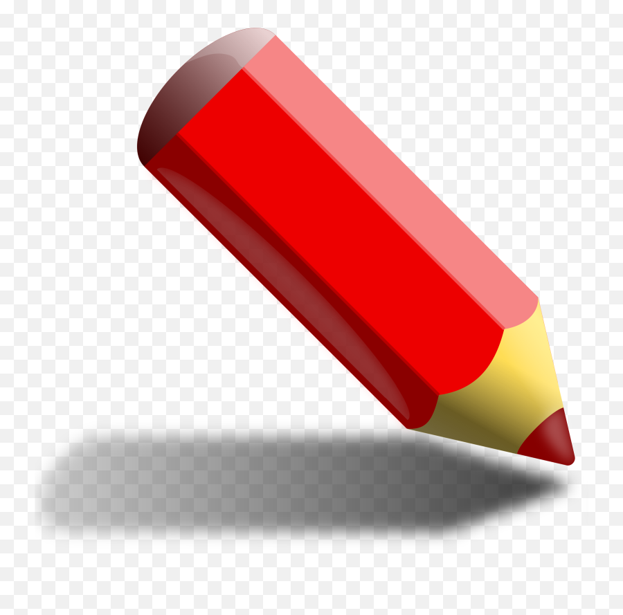 Red Pencil Png 900px Large Size - Red Pencil,Lapiz Png