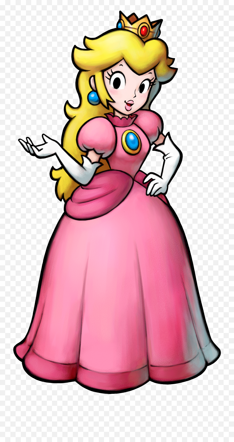 Princess Peach Clipart Transparent Background - Princess Mario And Luigi Peach Png,Peach Transparent Background
