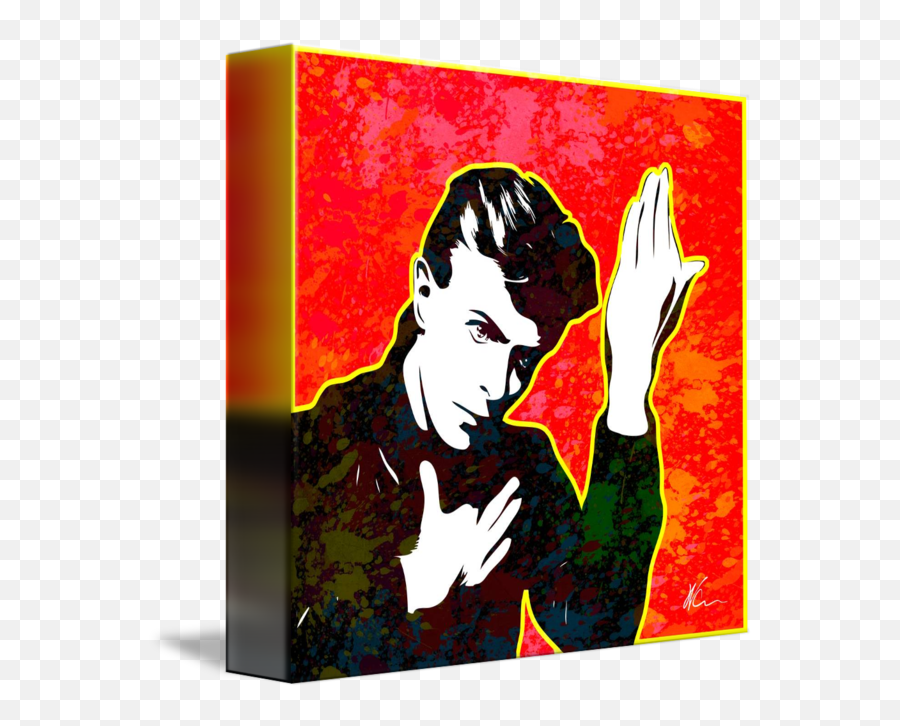 David Bowie Splatter Series Pop Art By William Cuccio - Hair Design Png,David Bowie Transparent