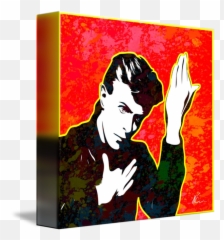 David Bowie Splatter Series Pop Art By William Cuccio - Hair Design Png,David Bowie Transparent