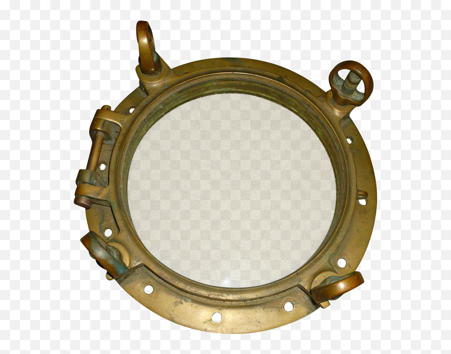Ships Port Hole Antique Heavy Brass - Solid Png,Porthole Png