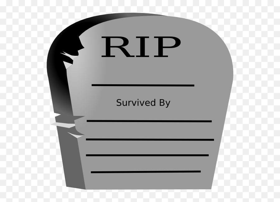 Rest In Peace Word Graveyard Stone Clip - Rip Word Png,Rest In Peace Png