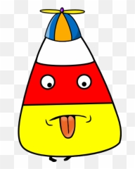 Candy Corn Kid Clip Art - Vector Clip Art Crazy Hat Clip Art Png,Candy Corn Png