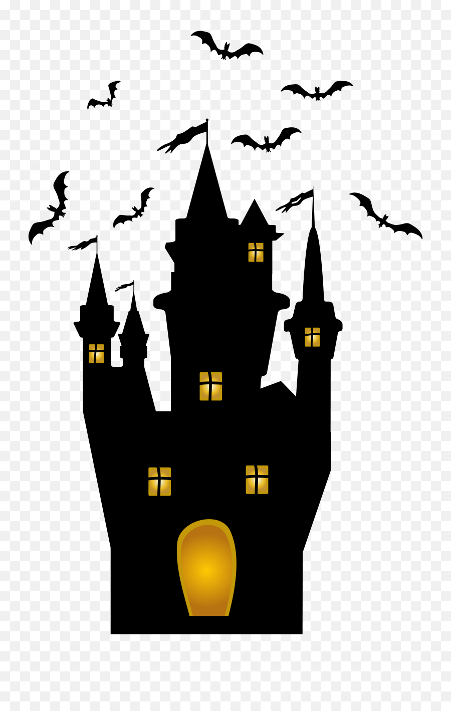 Halloween Castle Transparent Png Clip Art Fiestas De - Halloween Castle Png,House Clipart Transparent