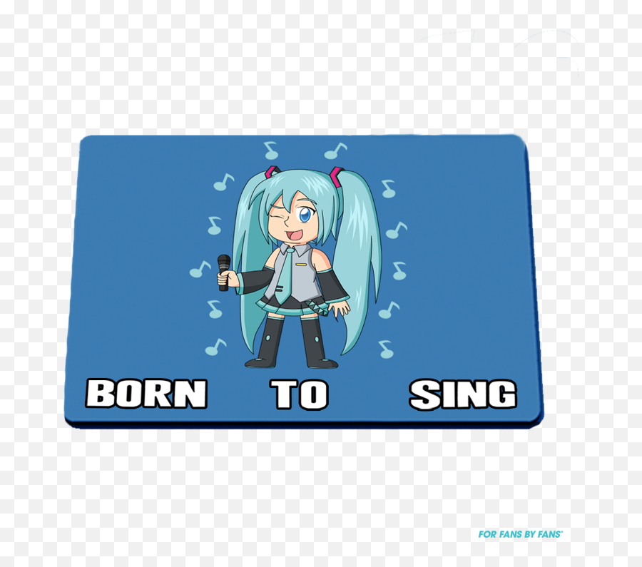 Hatsune Miku Fan Forge - Forfansbyfans Tshirts Designed Cartoon Png,Hatsune Miku Transparent Background