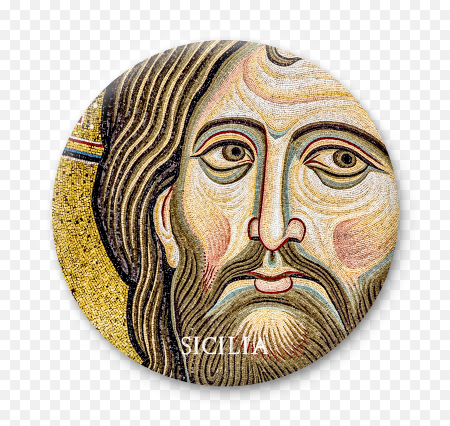 Magnete Rotondo - Monreale Pantocrator Cathedral Of Monreale Png,Russian Icon Christ Pantocrator