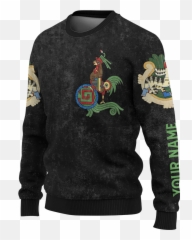 The Aztec Symbol Maya Calendar Customized - Long Sleeve png