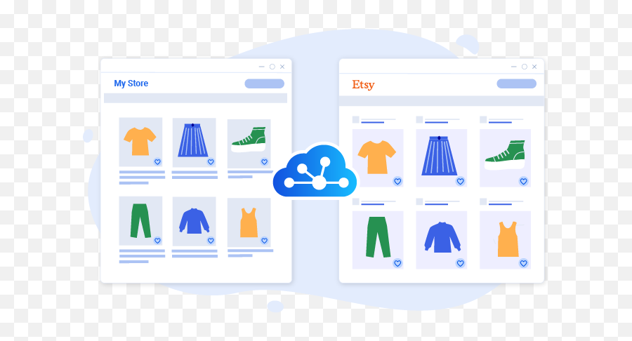 How Litcommerce Works Multi - Channel Selling Tool Vertical Png,Facebook Settings Icon
