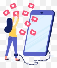 Qubit Mobiles - Social Media Addiction Icon png