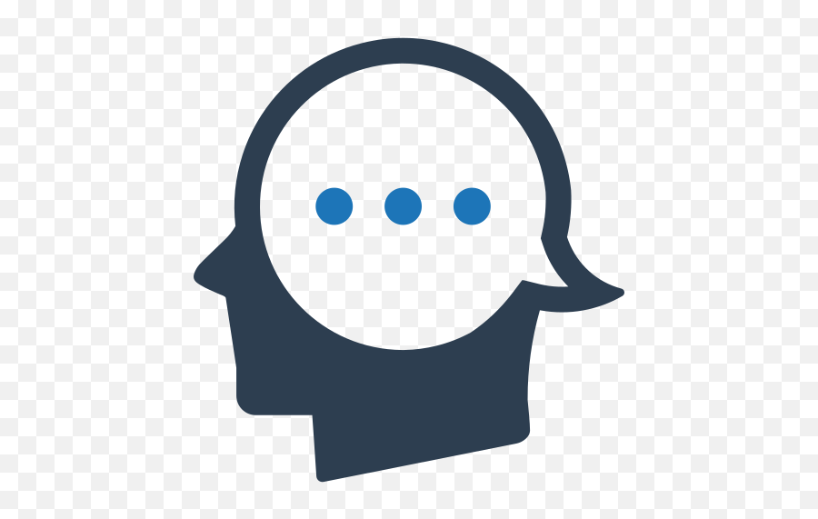 Head Icon Planning Speech Bubble Thinking - Dot Png,Thinking Bubble Icon