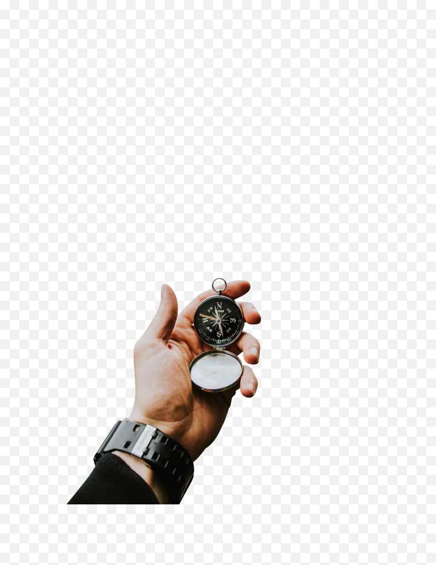 Compass In Hand Transparent Background - Smartphone Png,Compass Transparent Background