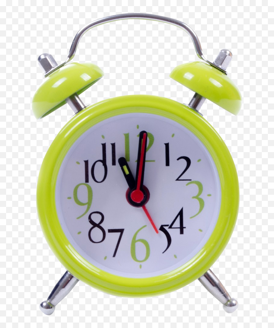Download Green Cute Clock Png Image For - Alarm Clock Sound,Clock Transparent