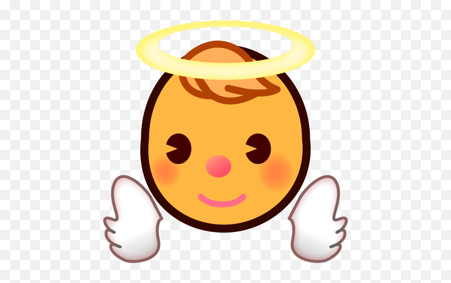 Baby Angel Emoji For Facebook Email - Emoji Png,Angel Emoji Png