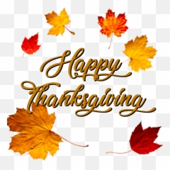 Download Hd Happy Thanksgiving Crown Of Autumn Leaves - Transparent Background png