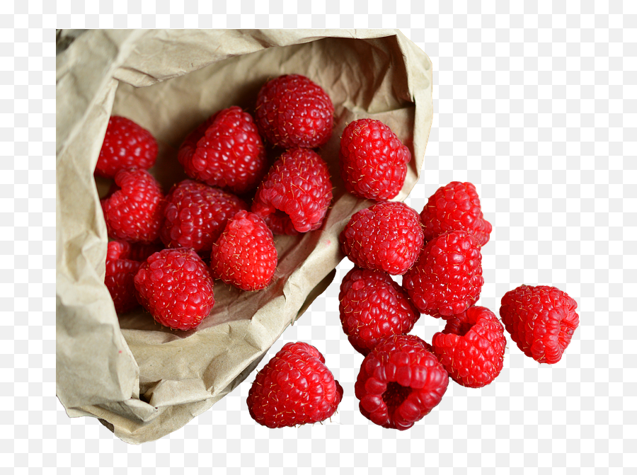 Raspberries In The Bag Isolated - Bolsa De Frutas Png,Raspberries Png