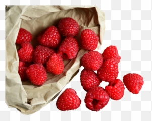 Raspberries In The Bag Isolated - Bolsa De Frutas Png,Raspberries Png