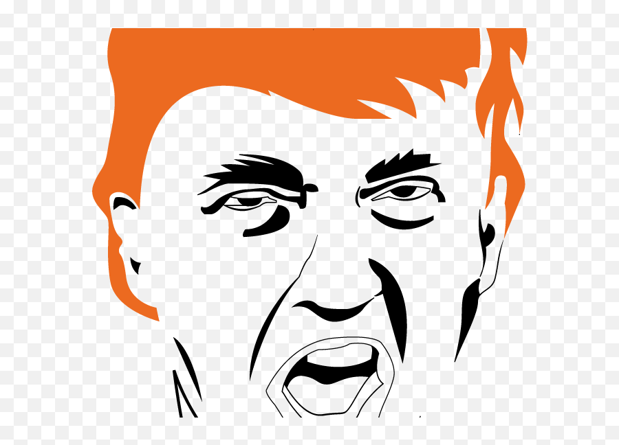 Trump The Flintstone Satire By Mark Struzan - Illustration Png,Trump Face Png