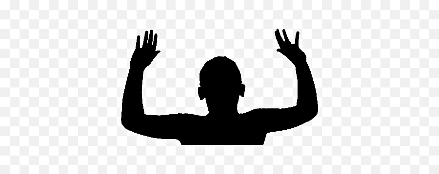 Download Hands In The Air Png - Black Hands Up Transparent,Hands Up Png