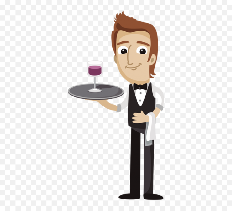 Waiter Png Download Image All - Waiter Cartoon Png,Bartender Png