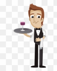 Waiter Png Download Image All - Waiter Cartoon Png,Bartender Png
