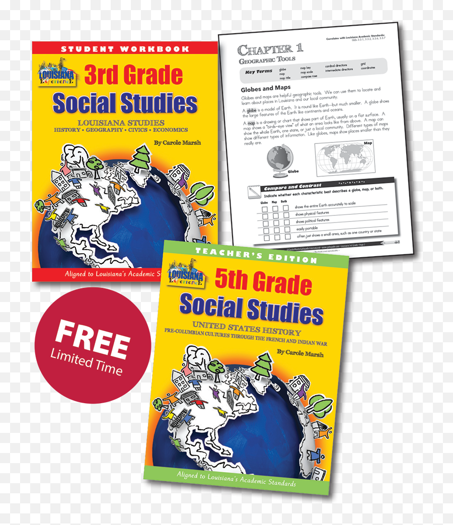 Gallopade Offers Free 3 - 5 Social Studies To The State Of Poster Png,Limited Time Offer Png