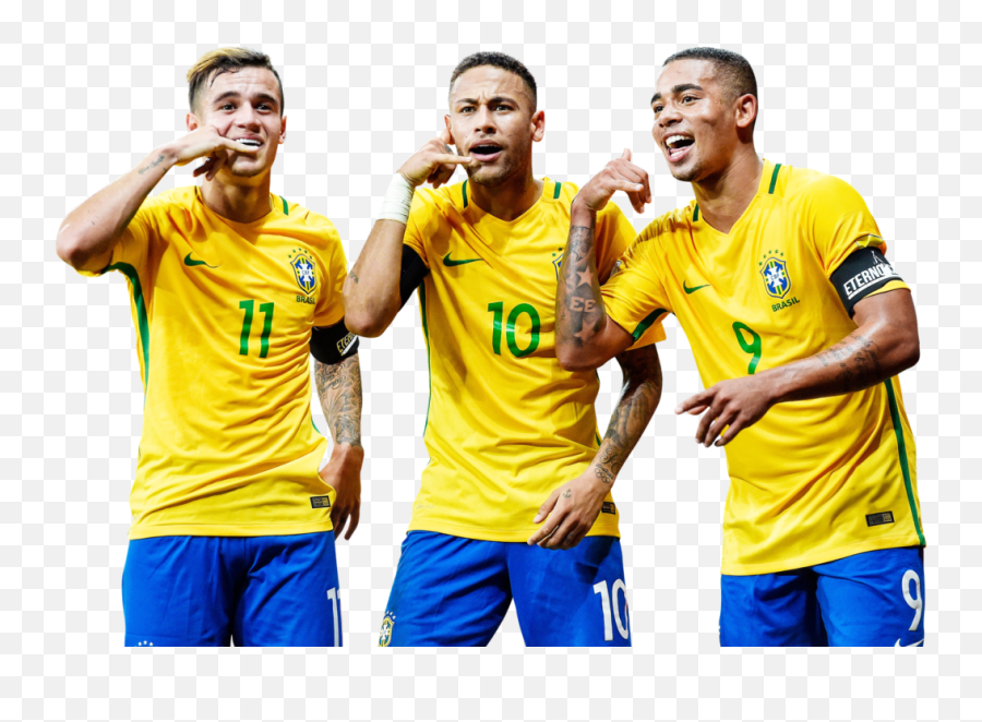 Neymar Brazil Png - Philippe Coutinho Neymar Gabriel Jesus Philippe Coutinho Brazil Png,Neymar Png