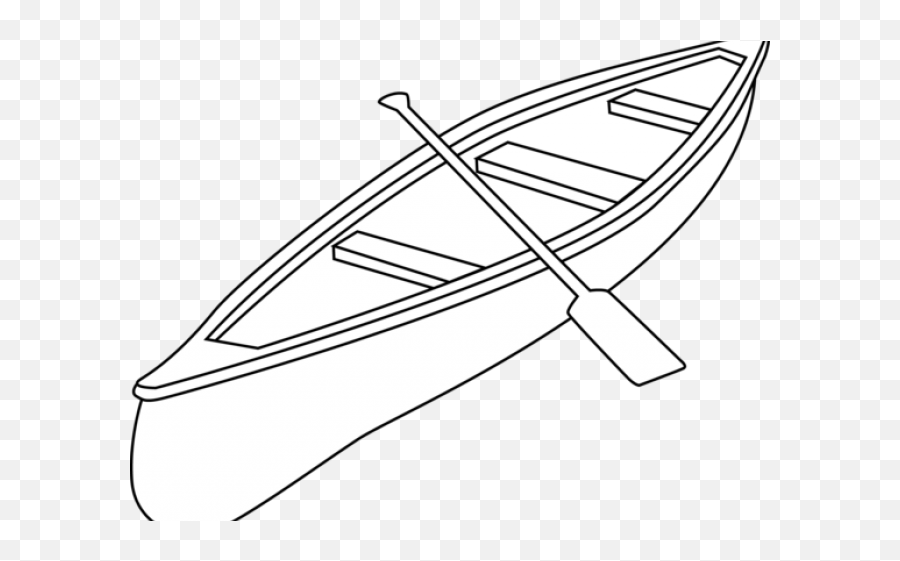 Kayak Clipart Outline - Drawing Of A Canoe Transparent Kayak Png,Canoe Png