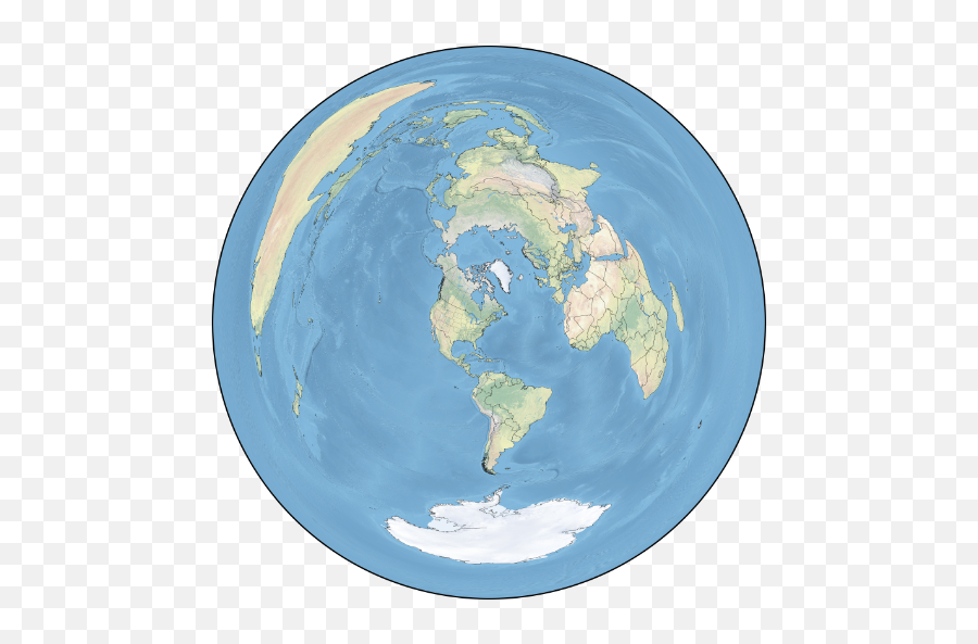 Great Circle Maps 365115 - Png Images Pngio Map In A Circle,Earth Map Png