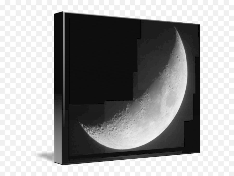 Waxing Crescent Moon By John Giroux - Eclipse Png,Crescent Moon Transparent