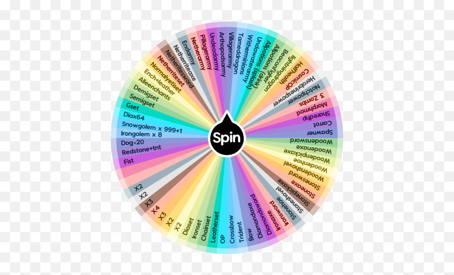 Minecraft Spin The Wheel App - Dot Png,Minecraft Bow Png