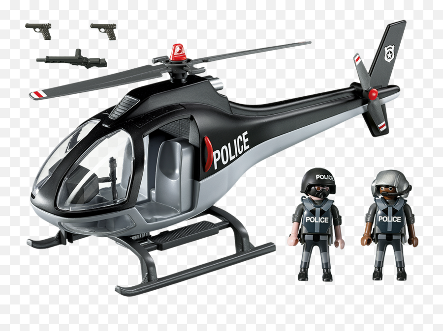 Tactical Unit Copter - 5675 Playmobil Usa Playmobil Tactical Unit Helicopter Png,Police Helicopter Png