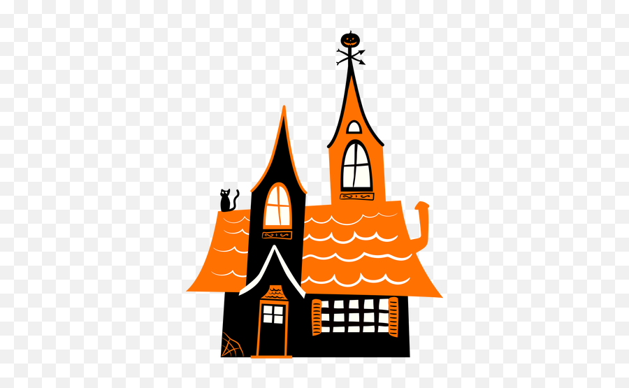 Haunted House Illustration - Transparent Png U0026 Svg Casa Emnrujada Animada Png,Haunted House Png