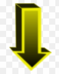 Arrow Pointing Down Yellow Drawing Free Image - Vertical png