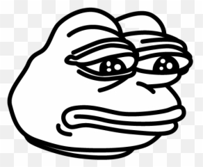 Pin - Pepe The Frog Black And White png