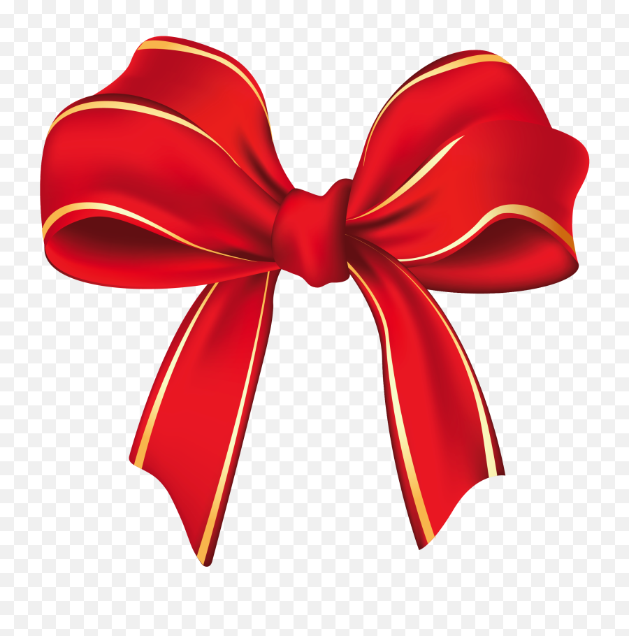 Red Christmas Bow Png Hd Transparent - Christmas Bow Png,Ribbon Png