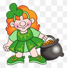 Mythical Beings And Creatures Clip Art By Phillip Martin - Transparent Girl Leprechaun Clipart Png,Leprechaun Png