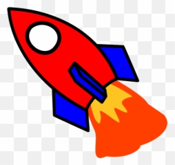 Rocket Start Fire Cartoon Red Transparent Png Images U2013 Free - And Blue