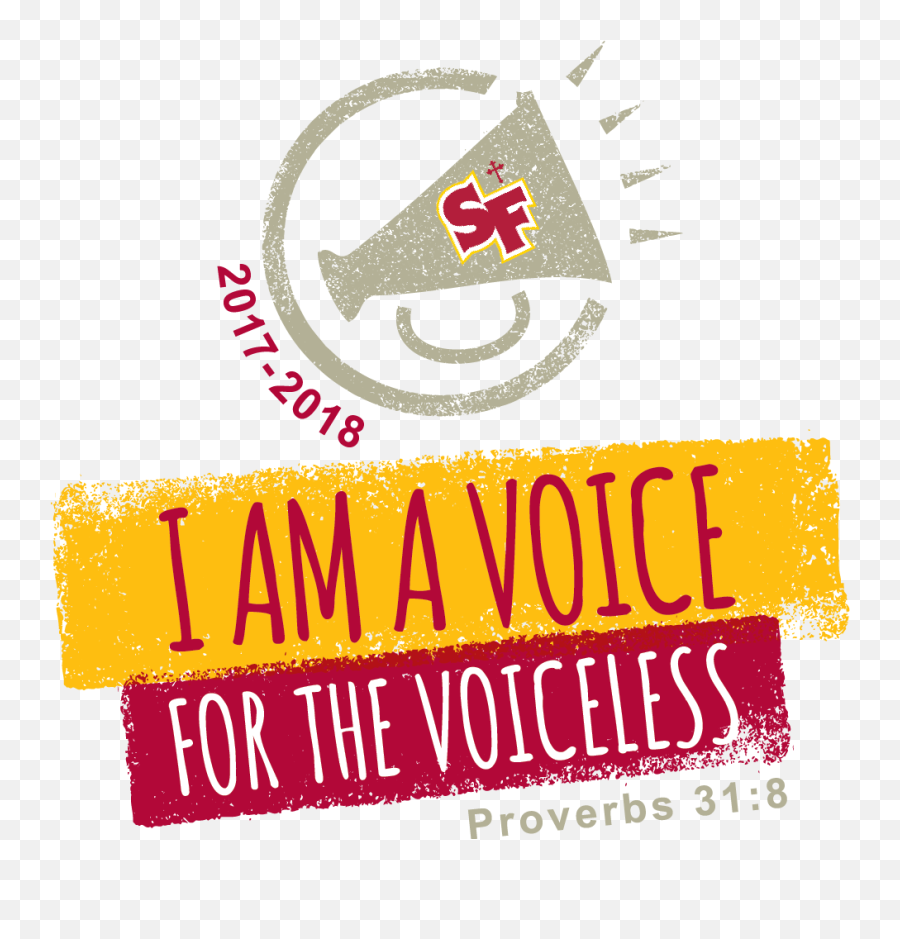 I Am A Voice For The Voiceless - St Francis Catholic High Language Png,The Voice Logo