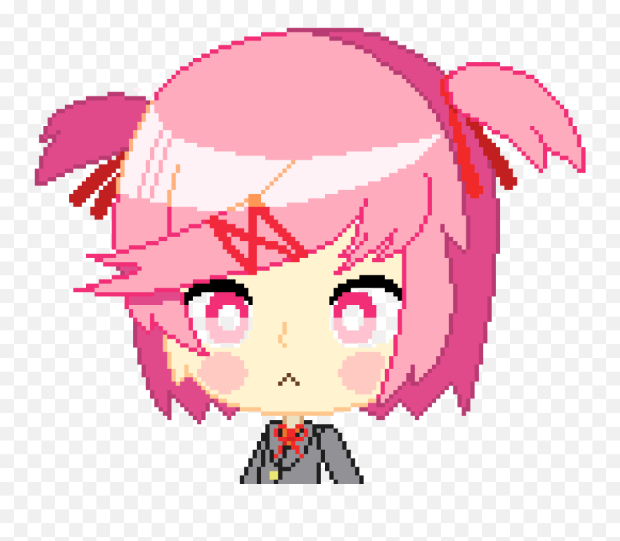 Natsuki - Doki Doki Natsuki Pixel Art Png,Natsuki Transparent