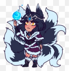 Midnight Ahri Concept - Supernatural Creature png