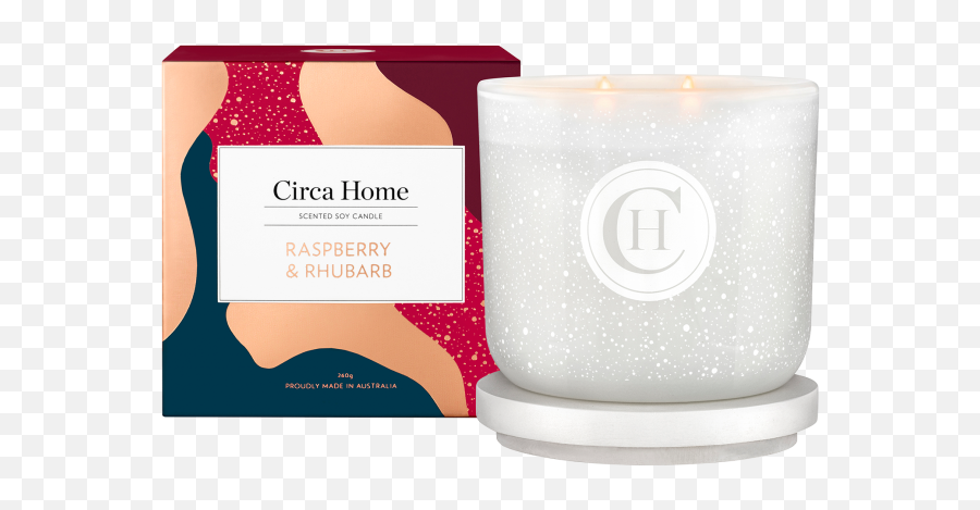 Limited Edition Christmas Candle - Raspberry And Rhubarb Classic Candle 260g Christmas Candles Circa Home Png,Christmas Candle Png