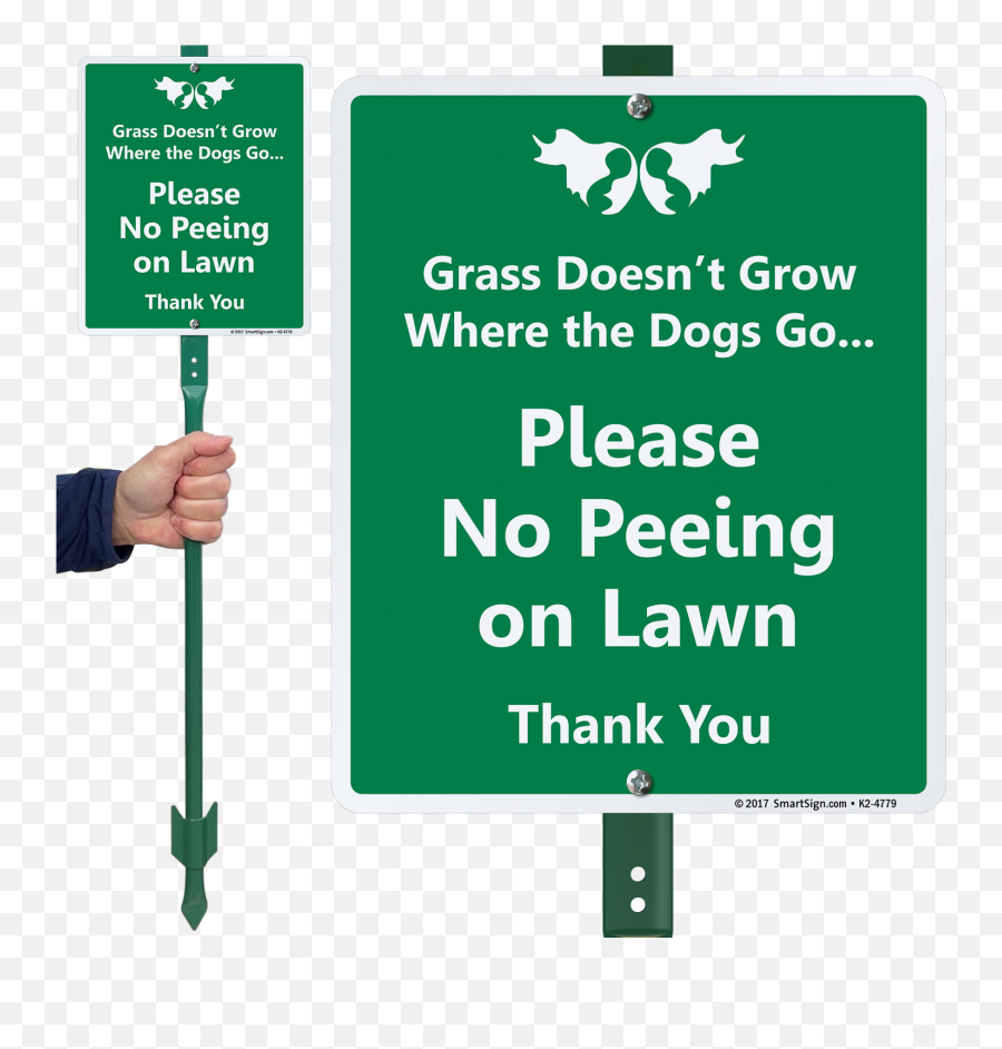 Teach Many Inconsiderate Dog Walkers By Using This Lawnboss Sign That Comes With A Stake For Easy Installation - Grass Does Not Grow Where The Dogs Please Keep Pets Off Landscaping Sign Png,Grass Type Icon