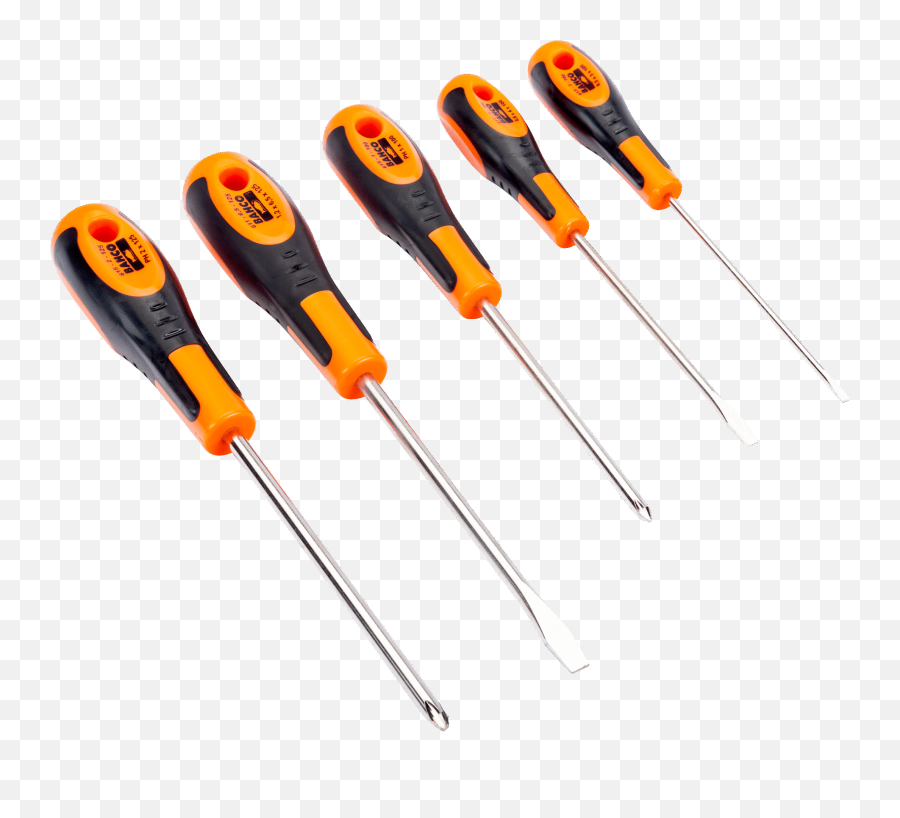 Slottedphillips Screwdriver Set With Rubber Grip - 5 Pcs Phillips Screwdriver Png,Samsung Galaxy S4 Wrench Icon