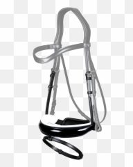 Noseband - Dressyrträns Lackad Nosgrimma png