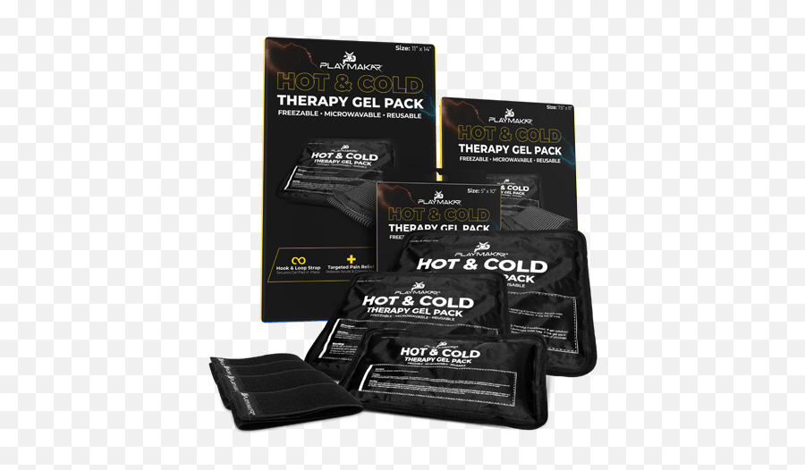 Hot U0026 Cold Therapy Gel Pack With Straps To Secure - Playmakar Label Png,Microwavable Icon