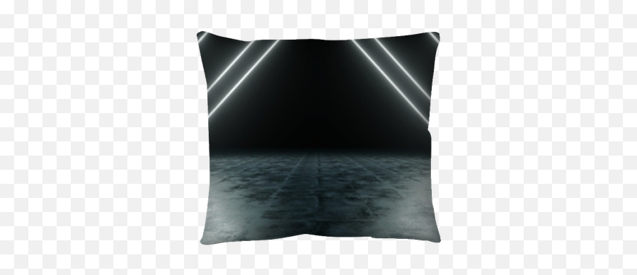 Throw Pillow Futuristic Sci Fi Triangle White Neon Tube - Decorative Png,Sci Fi Icon Sets