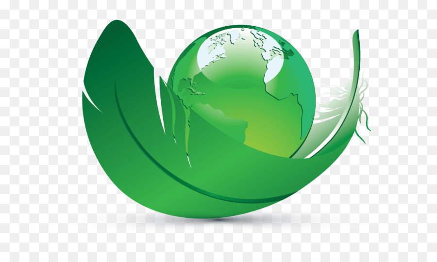 3d Earth And Leaf Logo Templates - Green Leaf Logo 3d Png,Leaf Logos