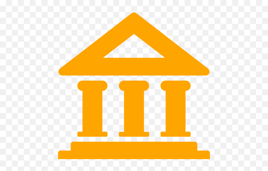 Orange Bank 3 Icon - Free Orange Bank Icons Png,Bank Icon Vector
